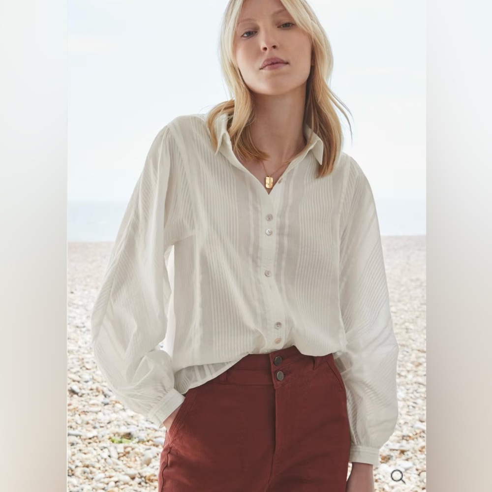 Wrap London Collared Blouse Fine Cotton Size 8